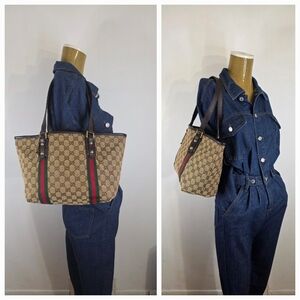 ✨️GUCCI GG Canvas Jolicoeur Tote Bag